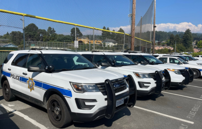 Police Cars in City Hall parking lot