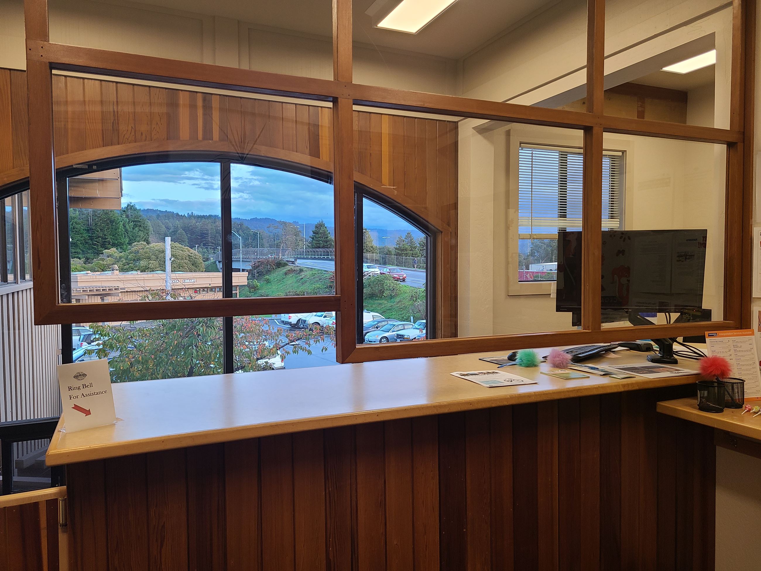 Service Counter at Building Division