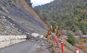 Slide Crossing Highway 299 at French Creek